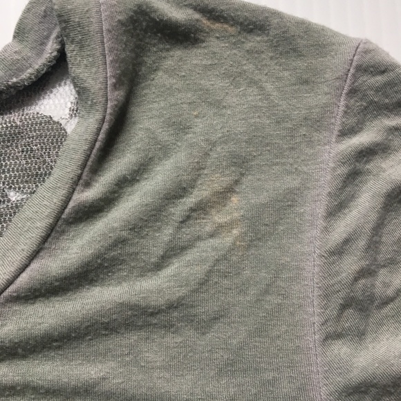 Olive Lace Back Shirt - Picture 3 of 5